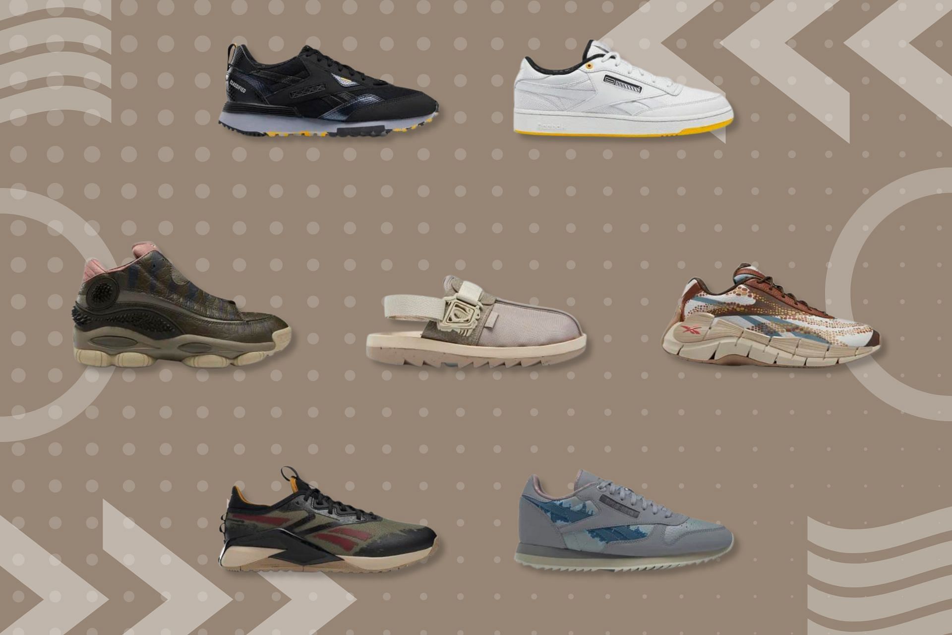 The seven-piece footwear collection (Image via Sportskeeda)