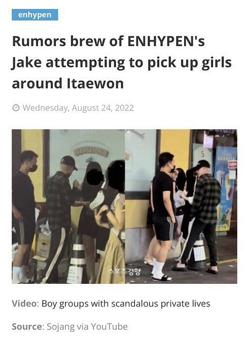 ENHYPEN Jake Allegedly Spotted With Female Individuals— Here's What  Happened