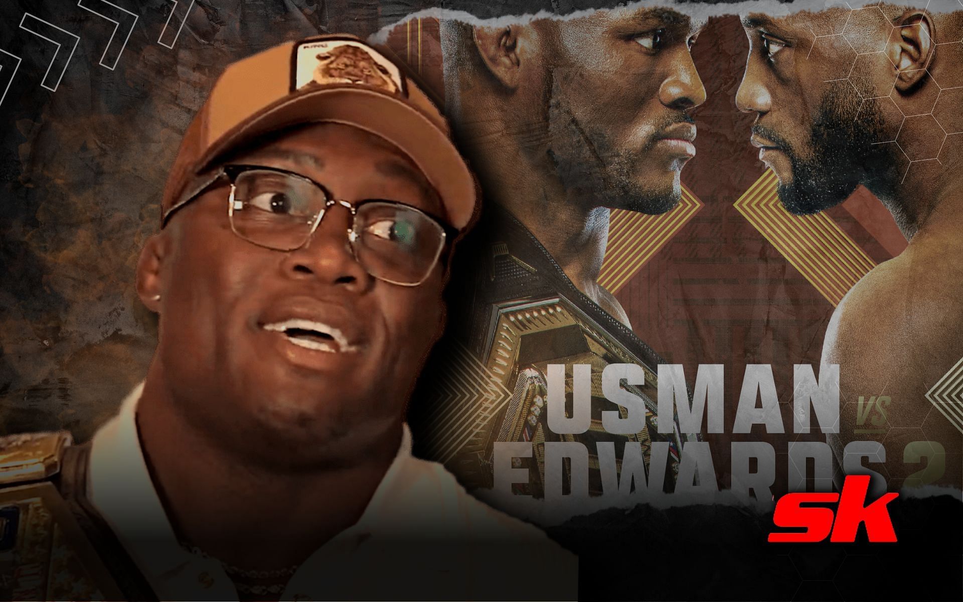 Bobby Lashley predicts Kamaru Usman vs. Leon Edwards 2 [Image credits: @UFC and @ufcbtsport /Twitter]