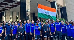 [In Picture] IND vs ZIM 2022: KL Rahul and Co. celebrate 75 years of independence in Harare