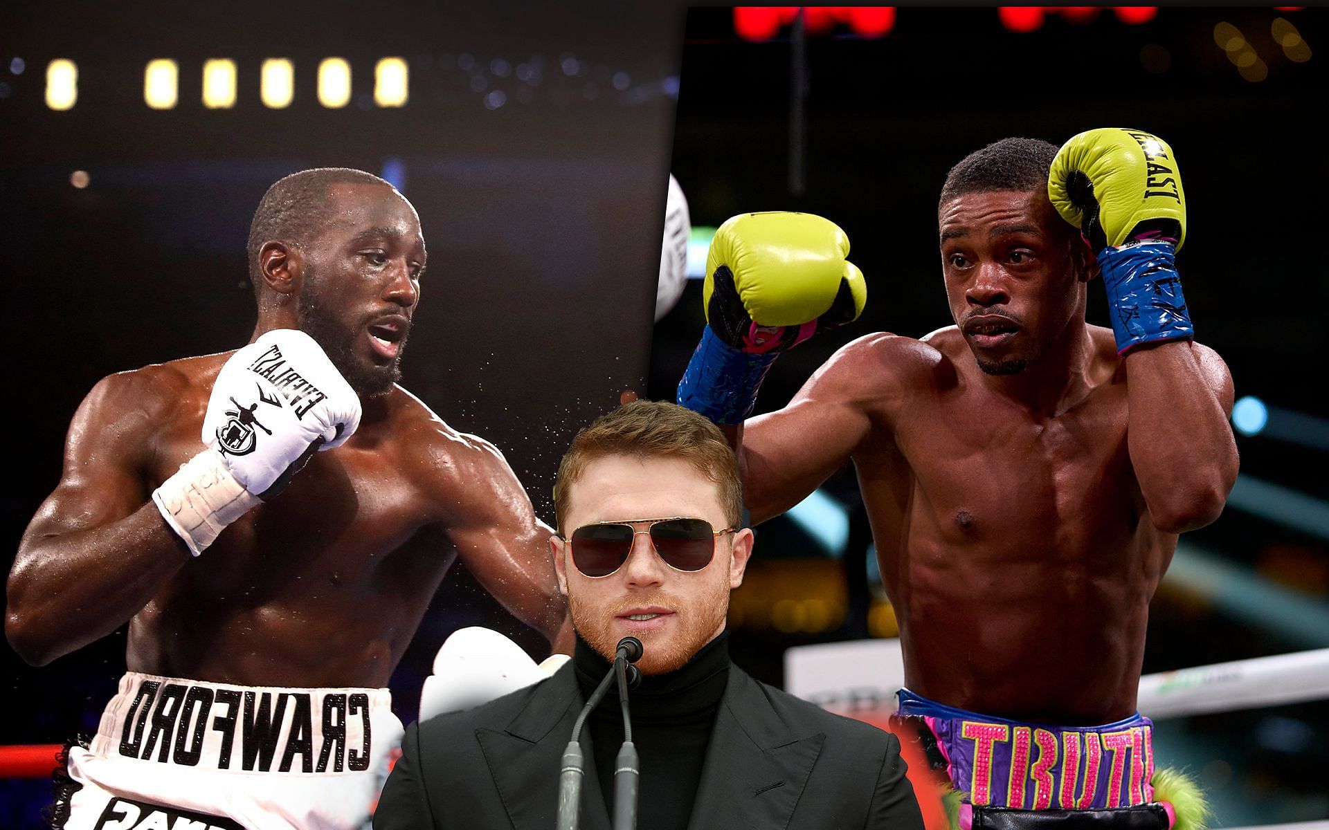 Terence Crawford, Canelo Alvarez, Errol Spence Jr. , Credits:- Getty