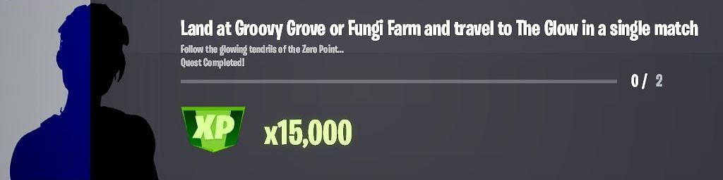 Take a trip to The Glow POI to earn 15,000 XP in Fortnite (Image via Twitter/iFireMonkey)