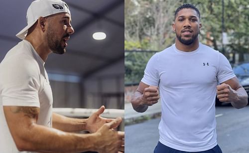 Angel Fernandez (L) and Anthony Joshua (R) [Image credits: @angel_boxeo and @anthonyjoshua /Instagram]