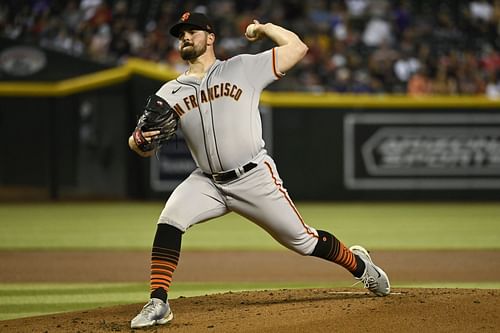 Carlos Rodon of the Giants versus the Diamondbacks