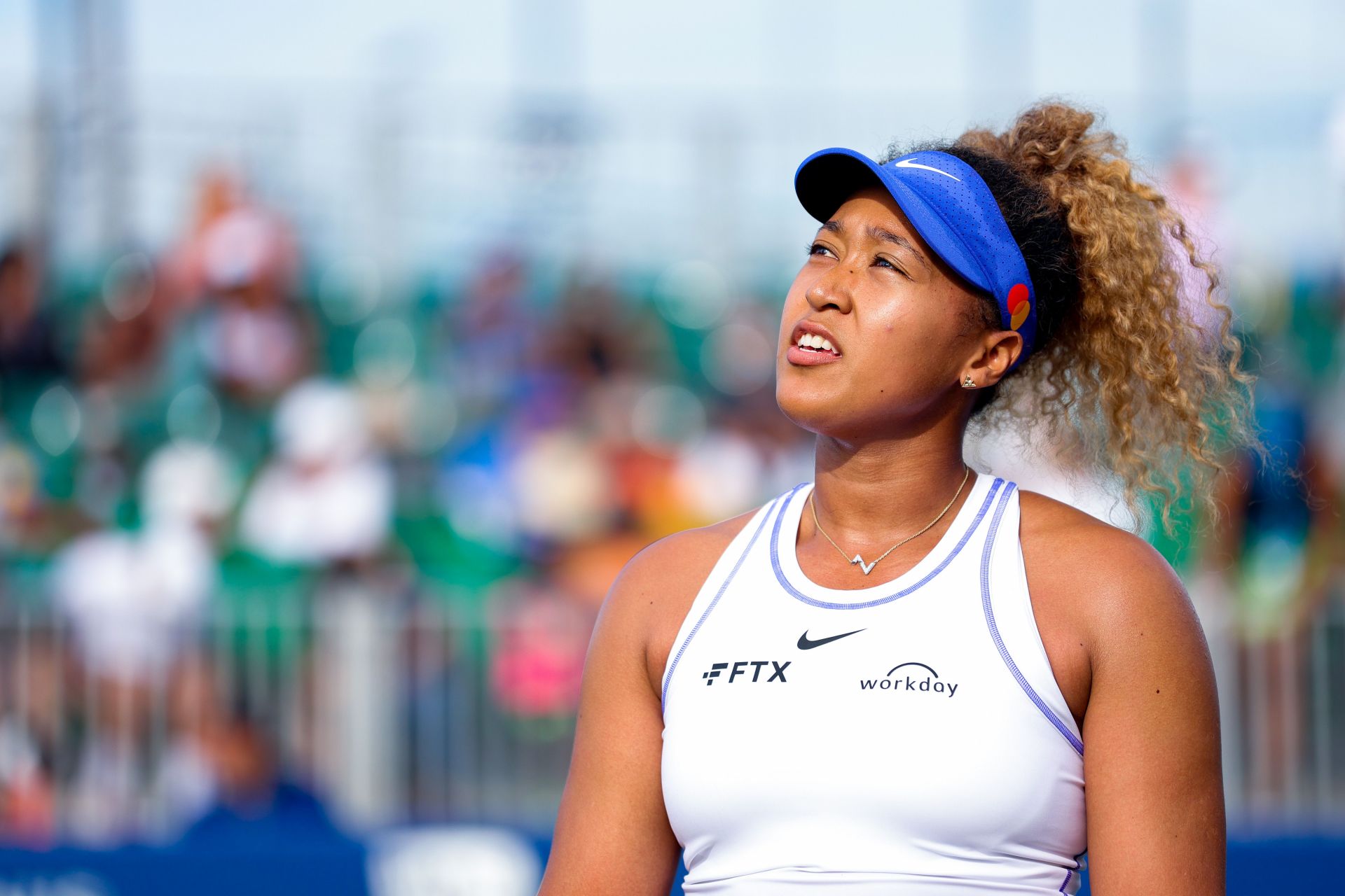 Naomi Osaka at the Mubadala Silicon Valley Classic