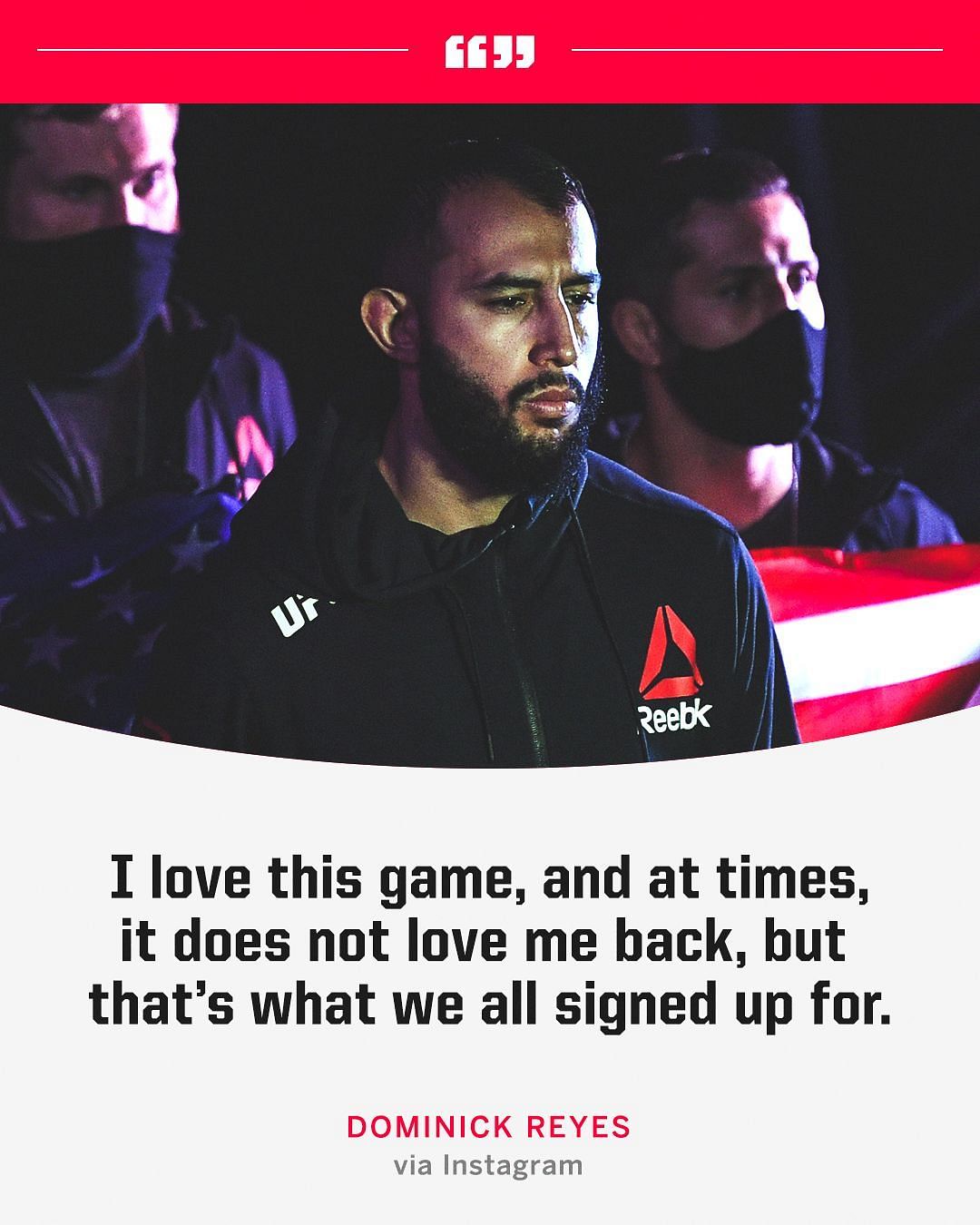 Dominick Reyes is on a three-fight losing streak [Image via @espnmma on Twitter]