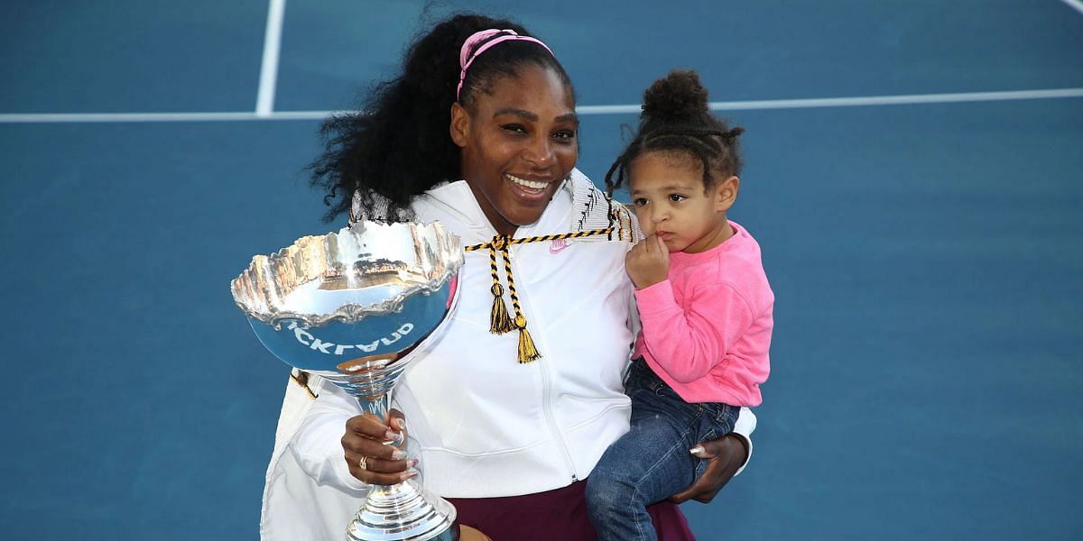 Serena Williams and her daughter Olympia.