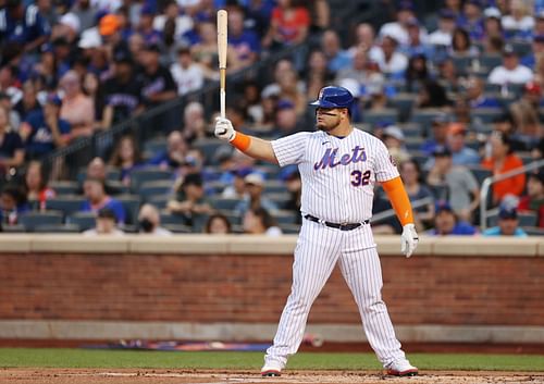 Vogelbach has a batting average of .269 since joining the Mets.