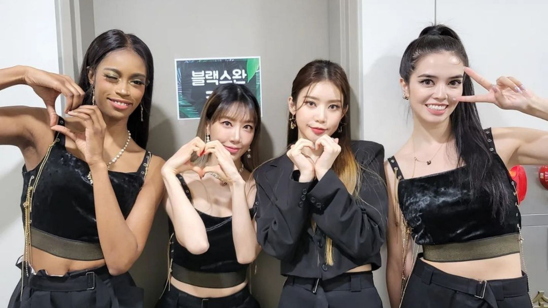 From left to right: BLACKSWAN members Fatou, Youngheun, Judy and Leia (Image via Instagram/blackswan__official)