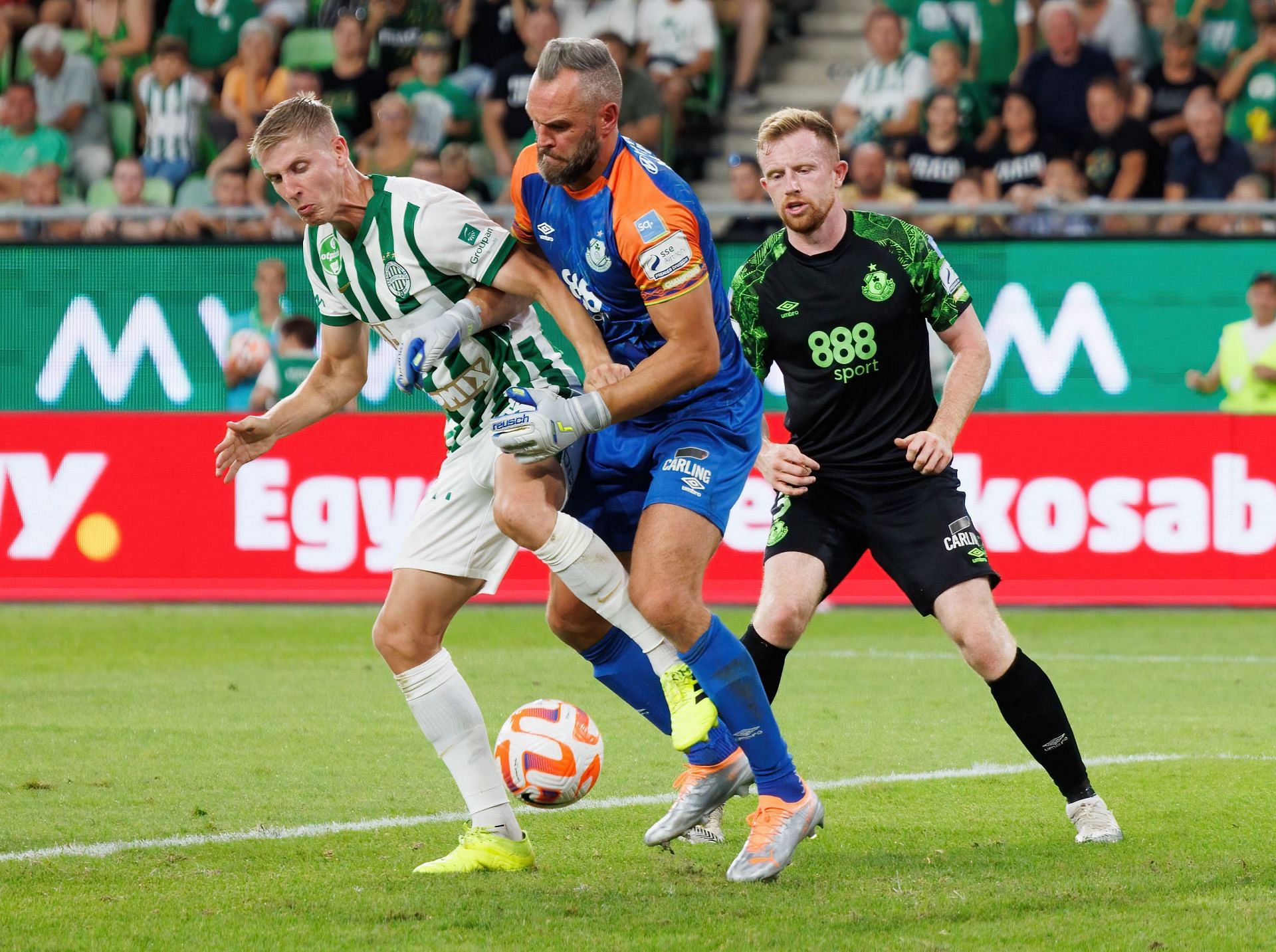 Ferencvaros gave Shamrock Rovers a 4-0 beating in Budapest.