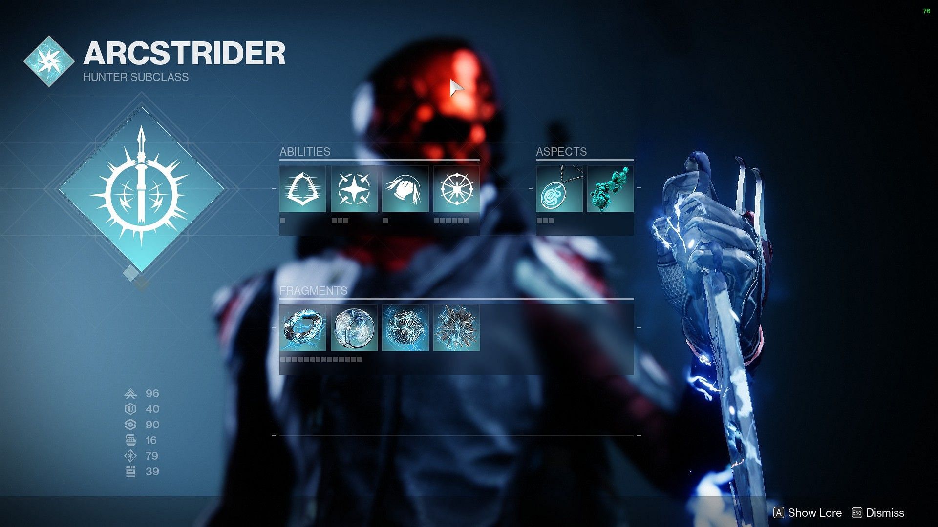 Arcstrider of Hunters (Image via Destiny 2)