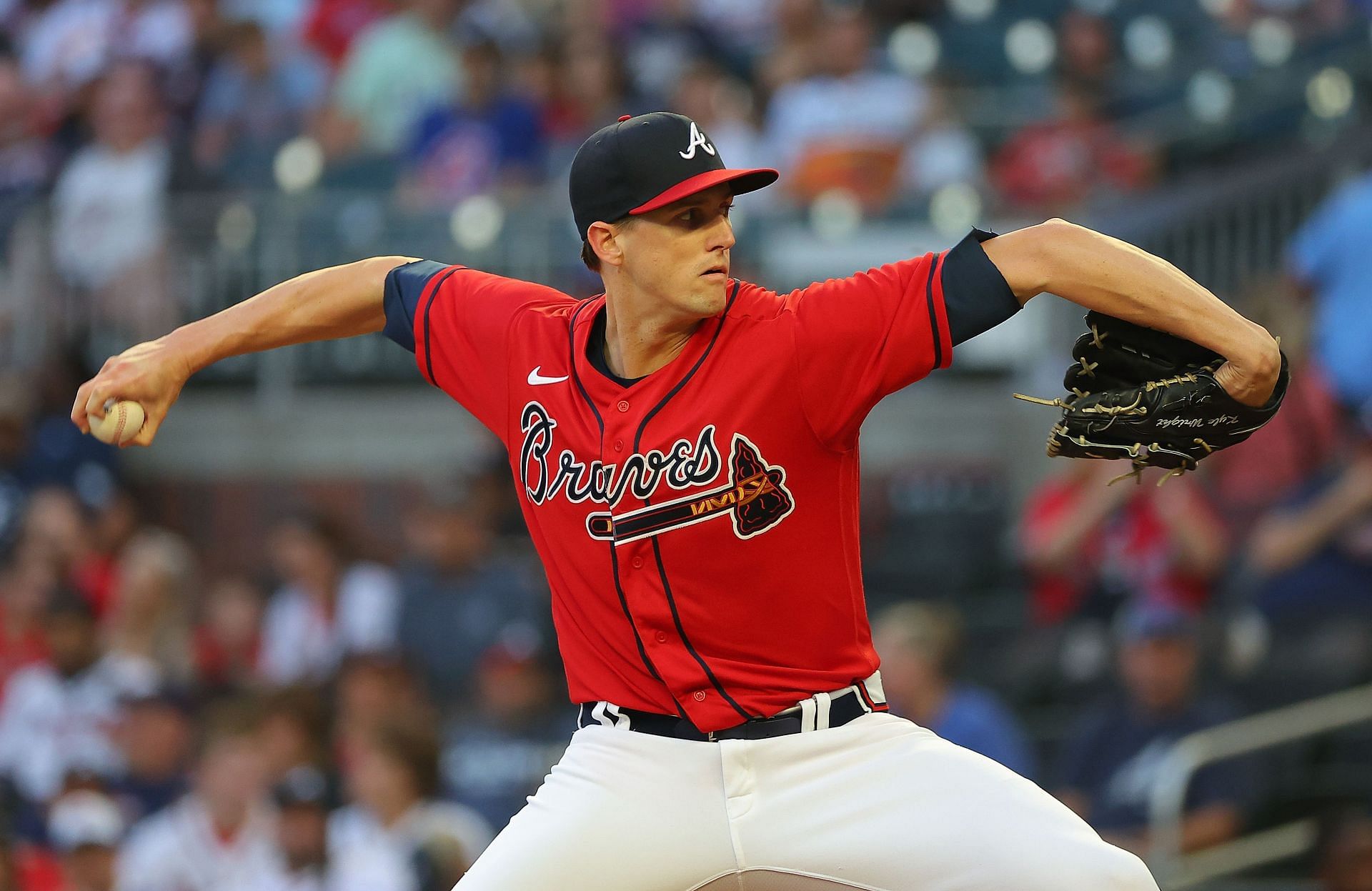 Kyle Wright on the mound for the Atlanta Braves