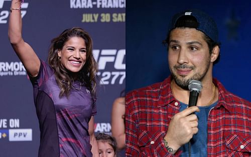 Julianna Pena (left) and Brendan Schaub (right)