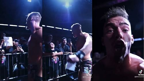 The RAW star was infuriated during a show.