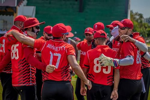 CAN vs QAT Dream11 ICC Men's CWC Challenge League A. (Image Courtesy: Cricket Canada)