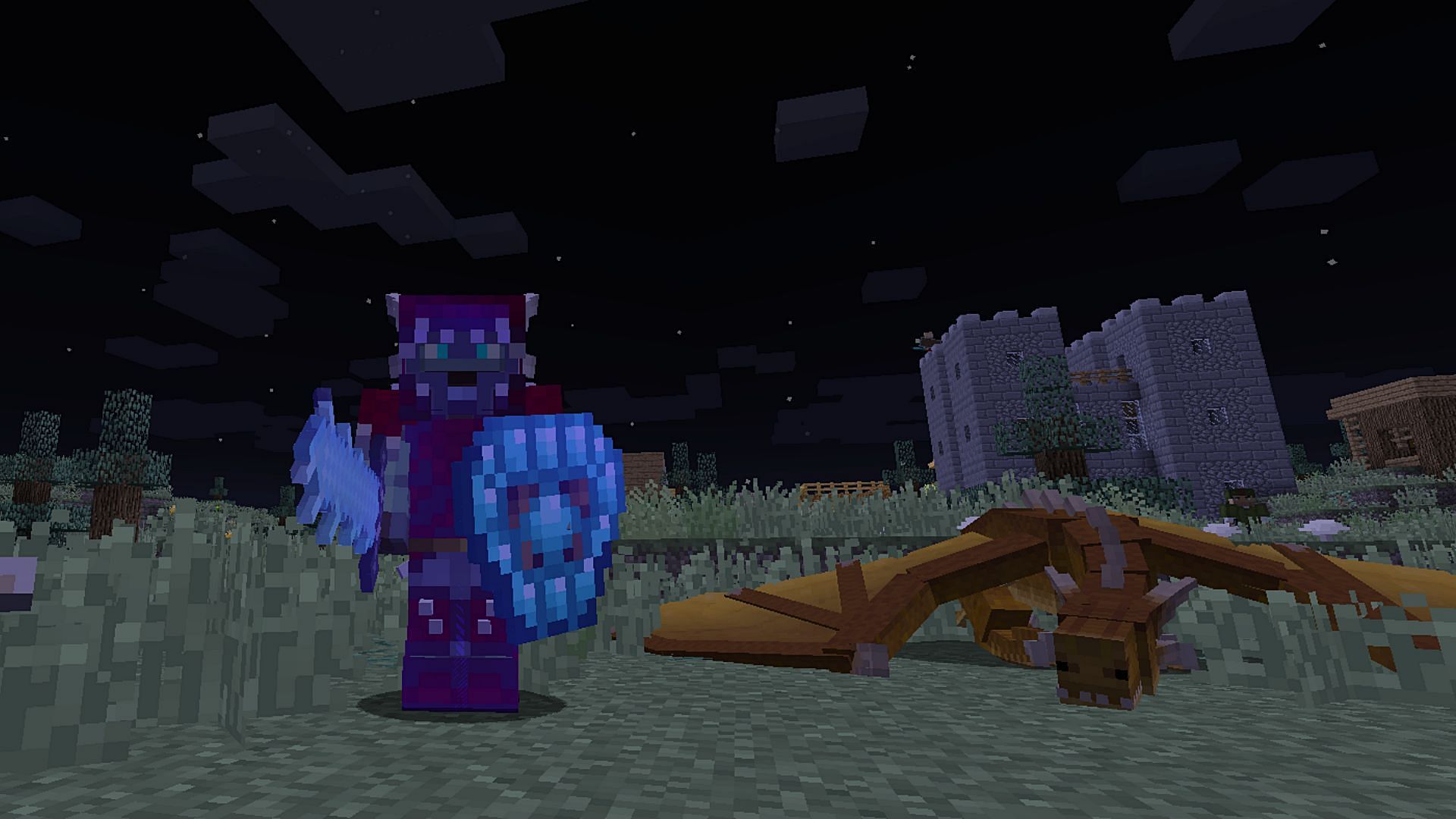 Players can interact with dragons in this Minecraft modpack (Image via CurseForge)