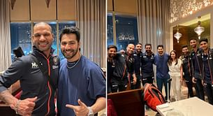 “DHAWANS”- Varun Dhawan shares fanboy moment with Shikhar Dhawan and Indian cricket team