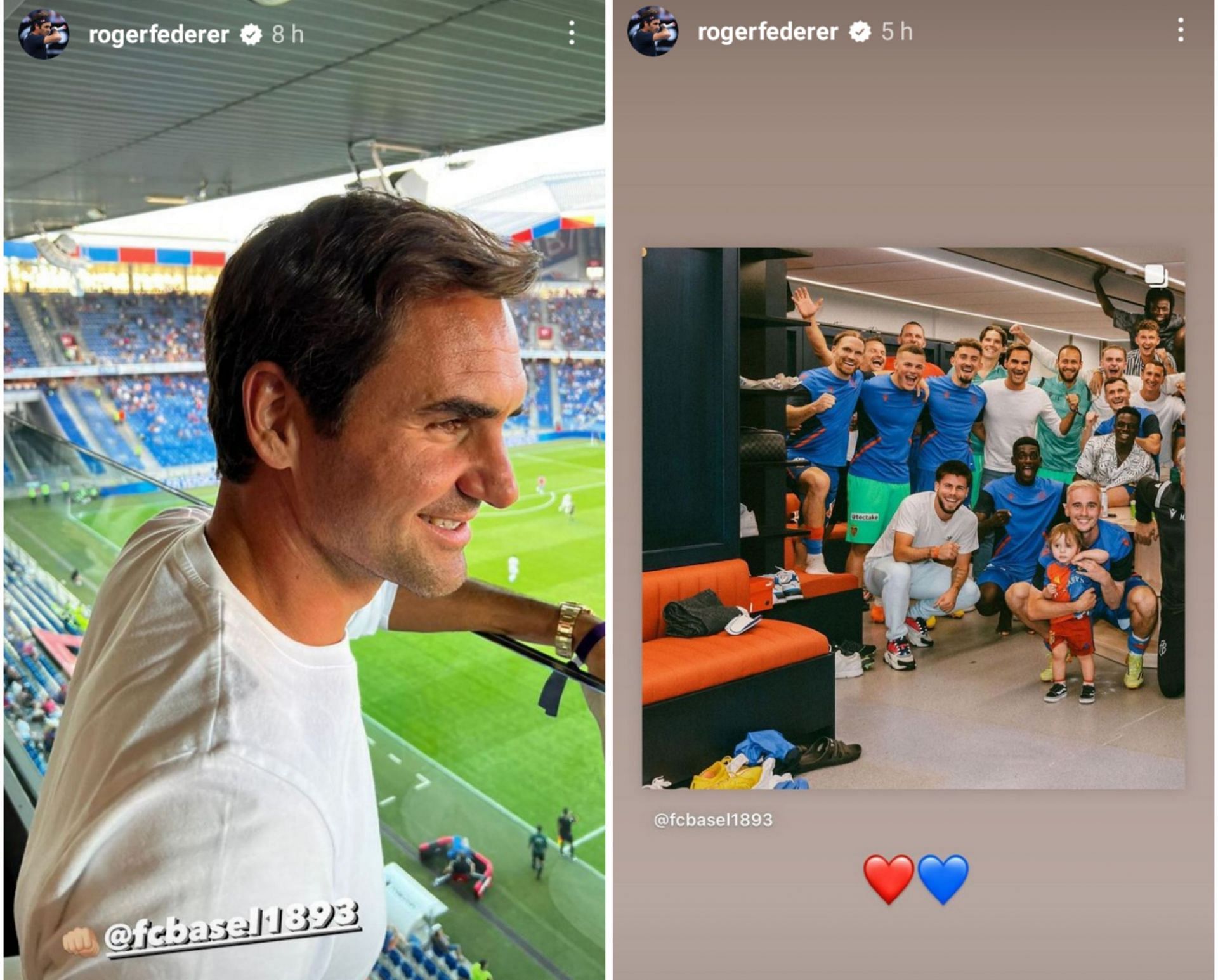 Roger Federer has always been a fan of the club