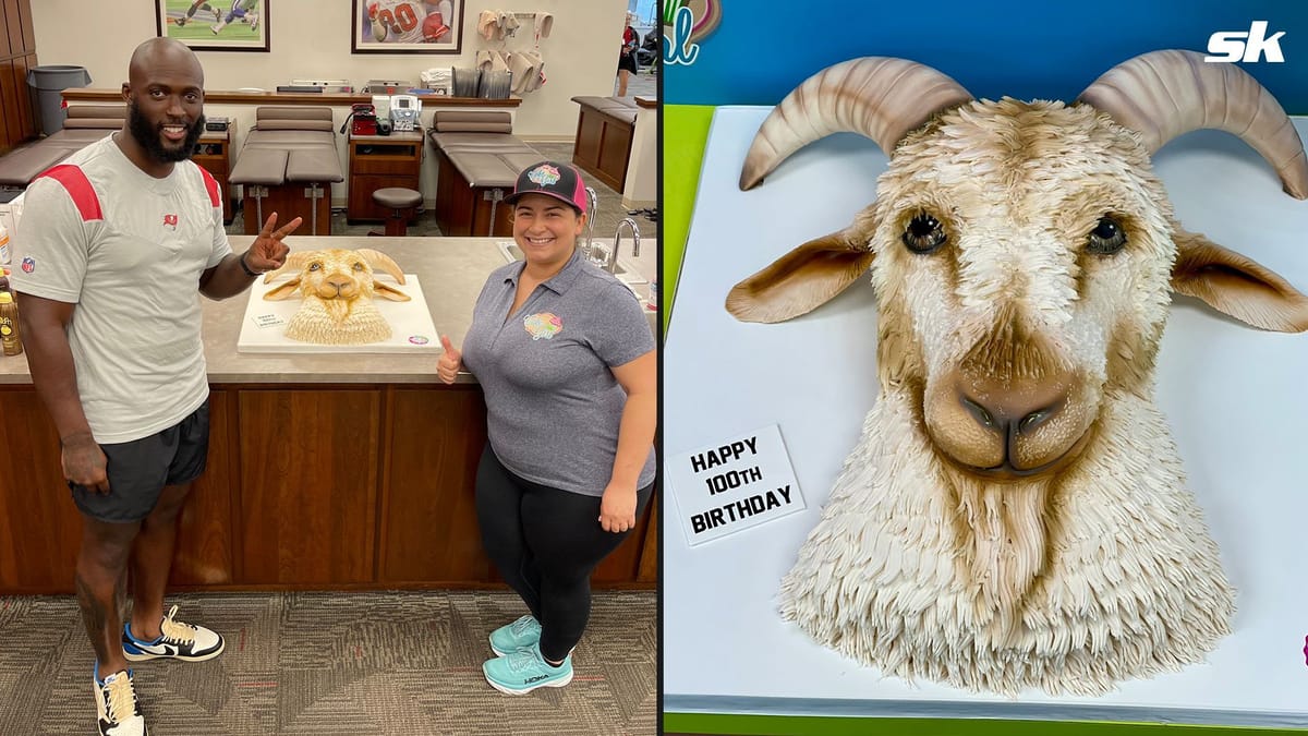 Tom Brady gets incredible GOAT cake from Buccaneers teammates on 45th(02)