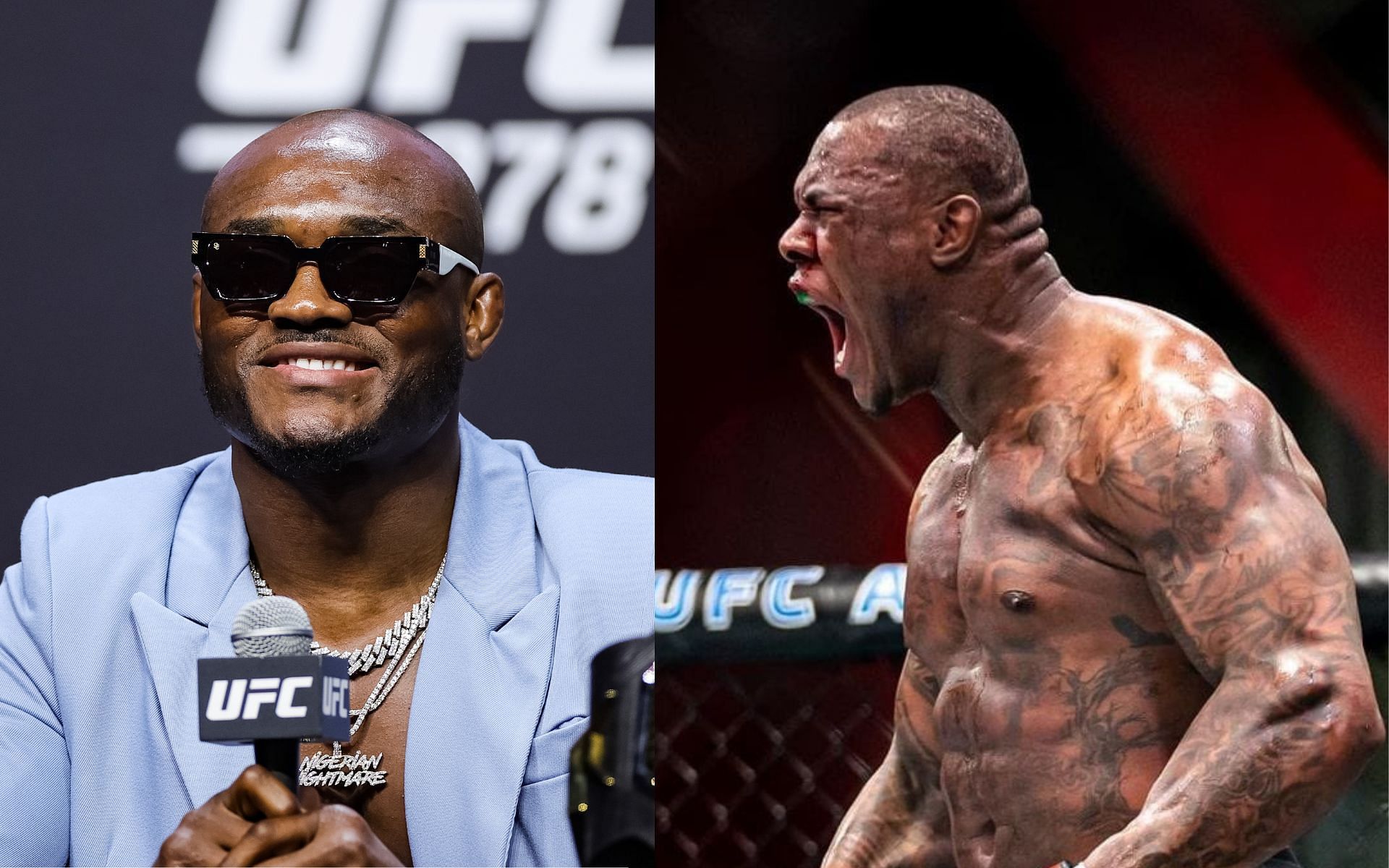 Kamaru Usman (left) and Mohammed Usman (right) [Images courtesy: Getty and Instagram @ufc]