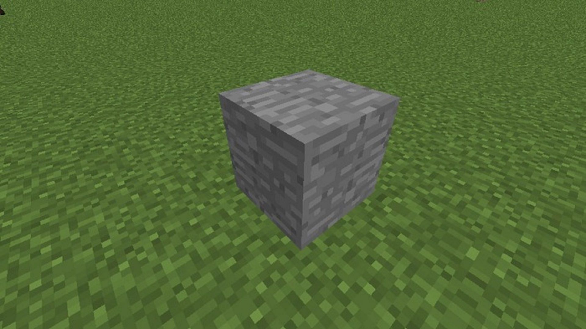 A standard stone block (Image via Mojang)