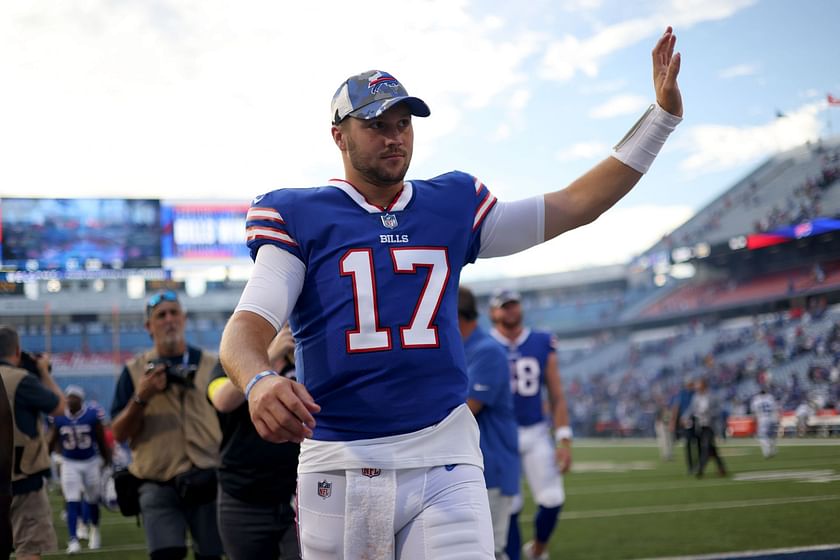 Bills quarterback Josh Allen steamed after fan throws football at him