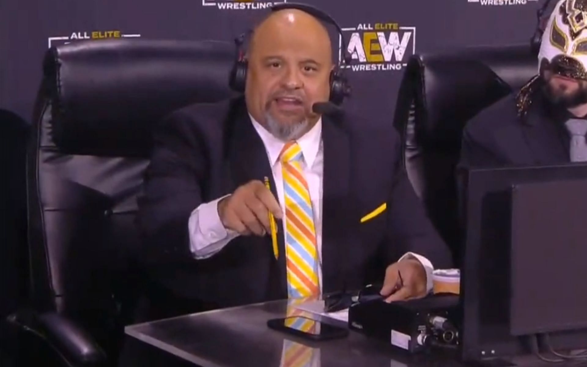 Former WWE personality and current AEW announcer, Taz