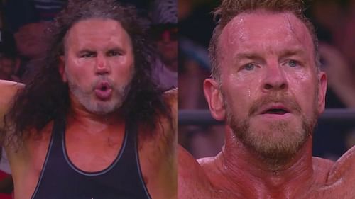 Matt Hardy (left), Christian Cage (right)