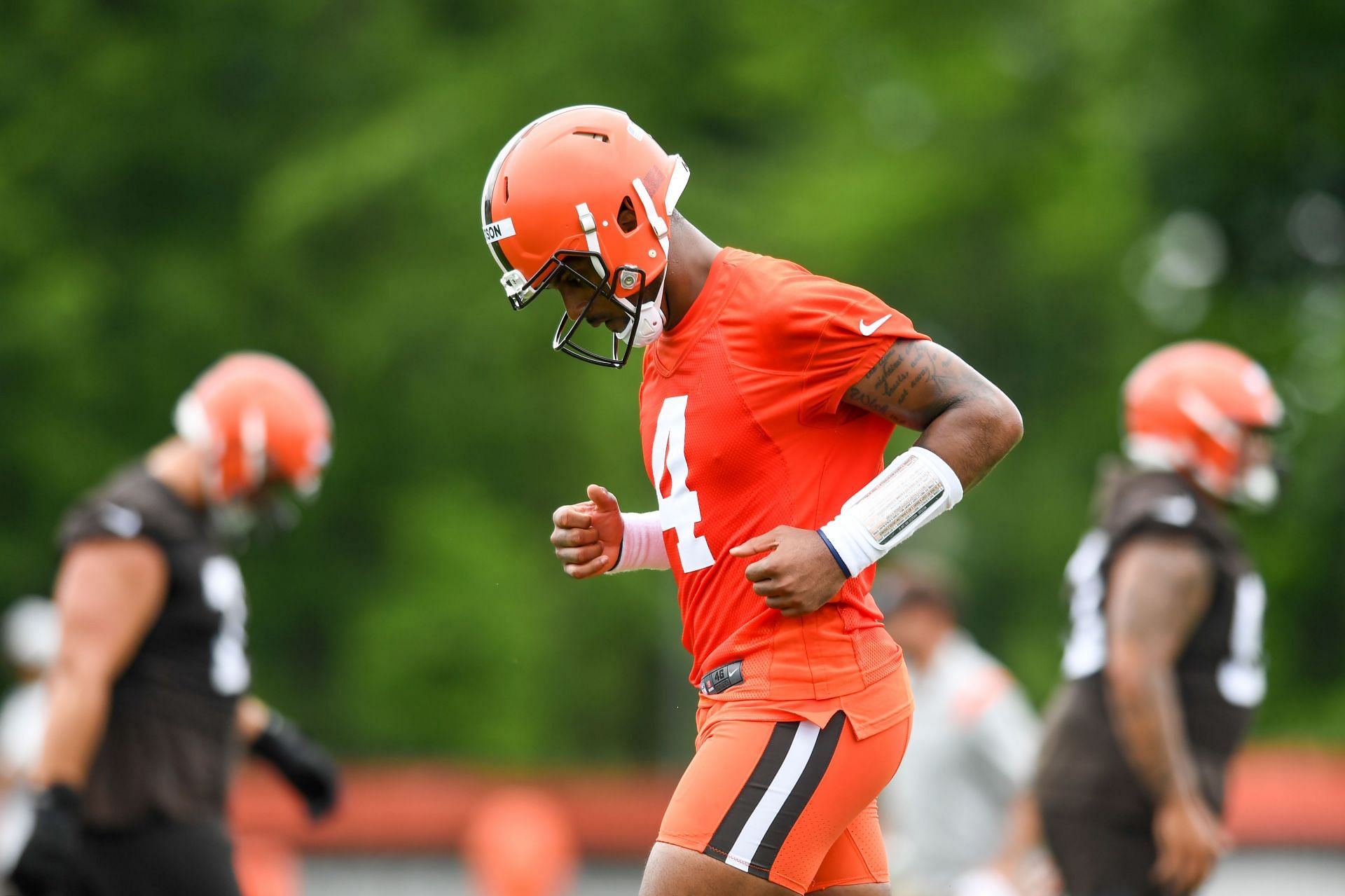 QB Deshaun Watson at the Cleveland Browns mandatory minicamp