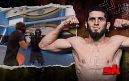 "They got glass jaws in Dagestan" - Fans react to Islam Makhachev's striking skills in latest sparring video