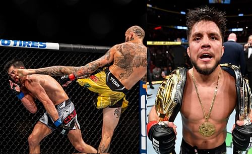 L-R: Dominick Cruz, Marlon Vera and Henry Cejudo [Images via @SandhuMMA and @The_MMA_Media on Twitter]