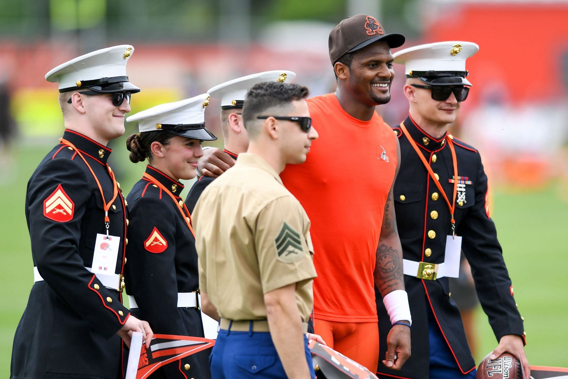 Deshaun Watson at the Cleveland Browns offseason workout