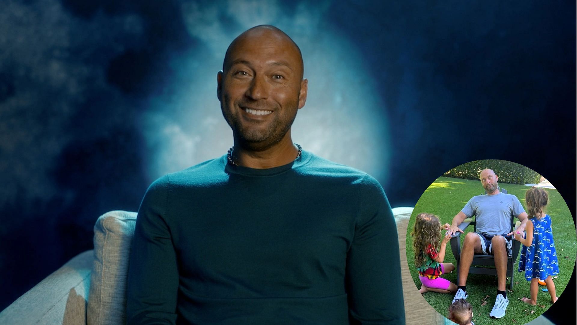 Derek Jeter gets manicure from his daughters