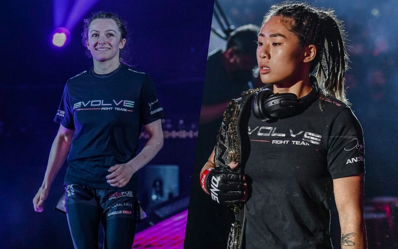 (left) Jiu-jitsu star Danielle Kelly throws more shade at (right) atomweight queen Angela Lee [Credit: ONE Championship]