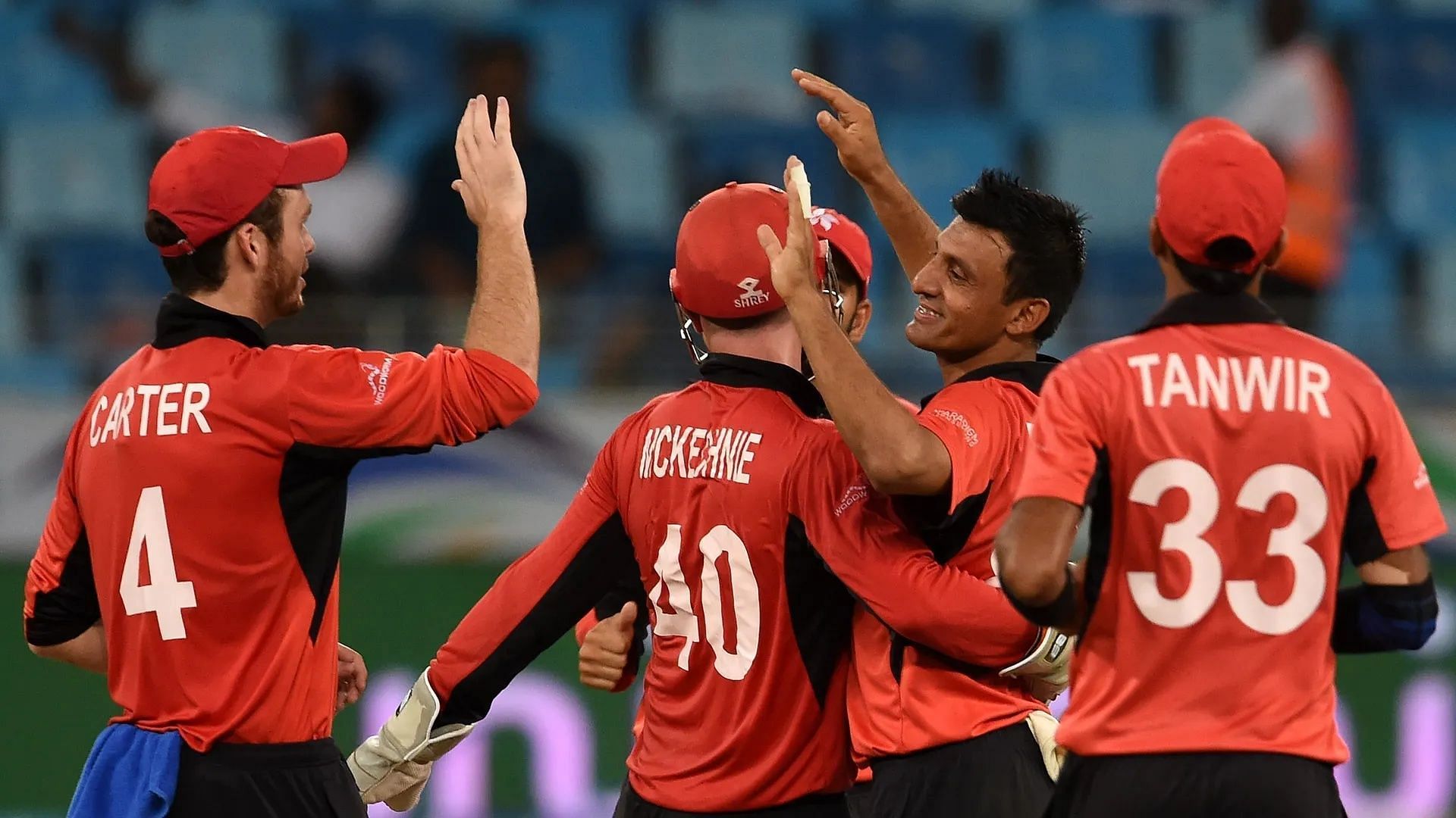 Hong Kong eased to victory against Kuwait. Pic: ICC