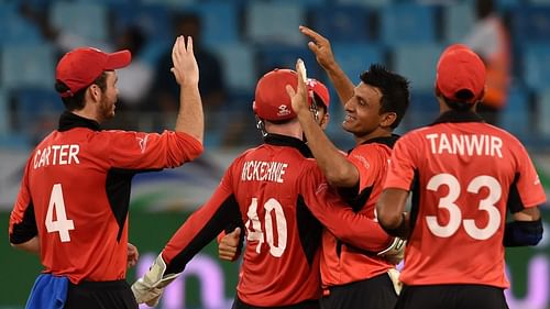 Hong Kong eased to victory against Kuwait. Pic: ICC