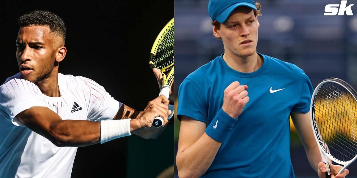 Felix Auger-Aliassime takes on Jannik Sinner at the 2022 Cincinnati Open.