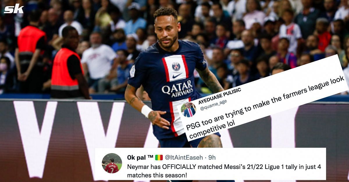 Neymar recused a point for Paris Saint-Germain. 