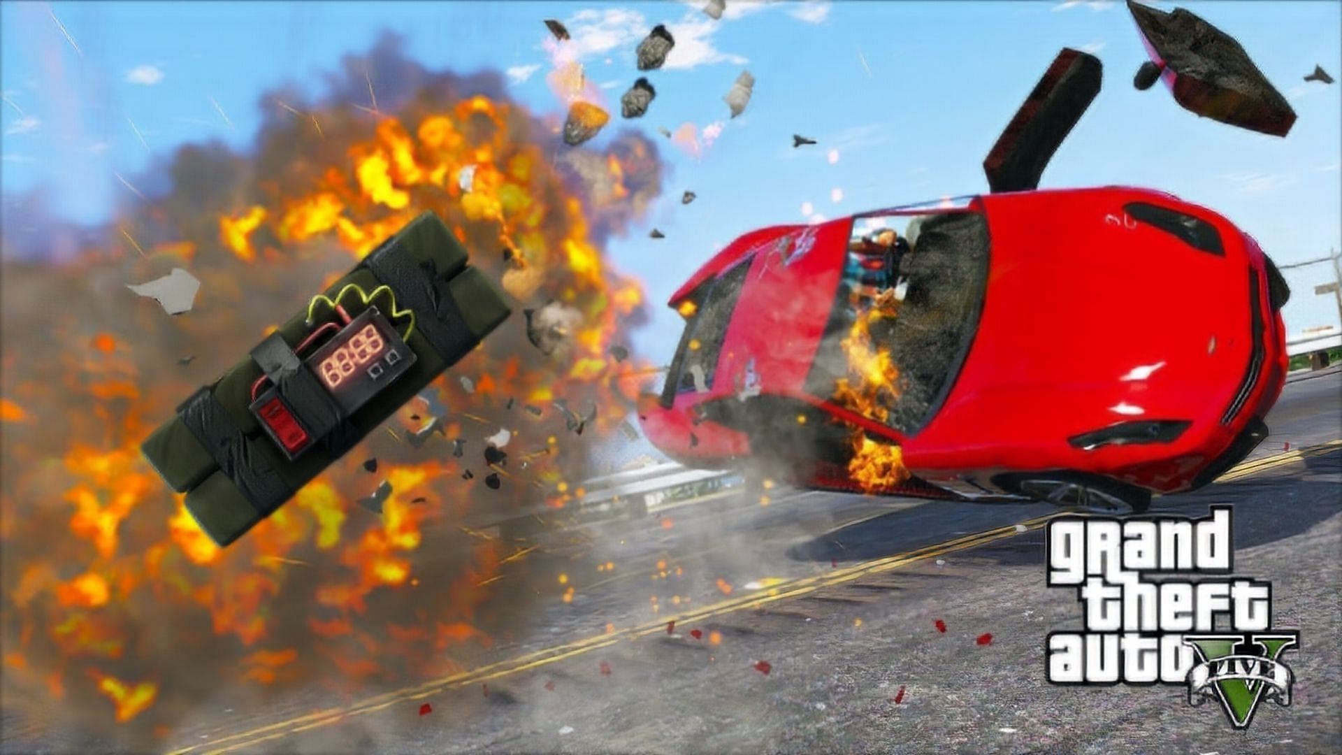 Sticky bombs in GTA Online. (Image via Dexerto.com)