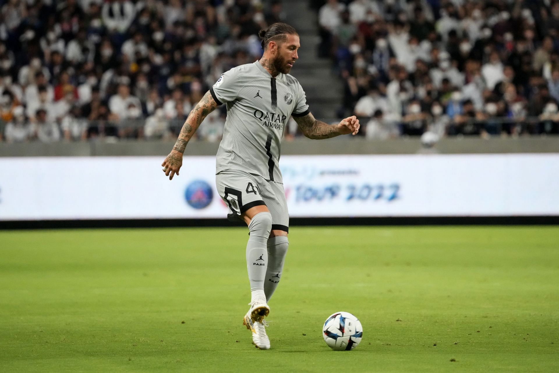 Sergio Ramos in action for PSG.