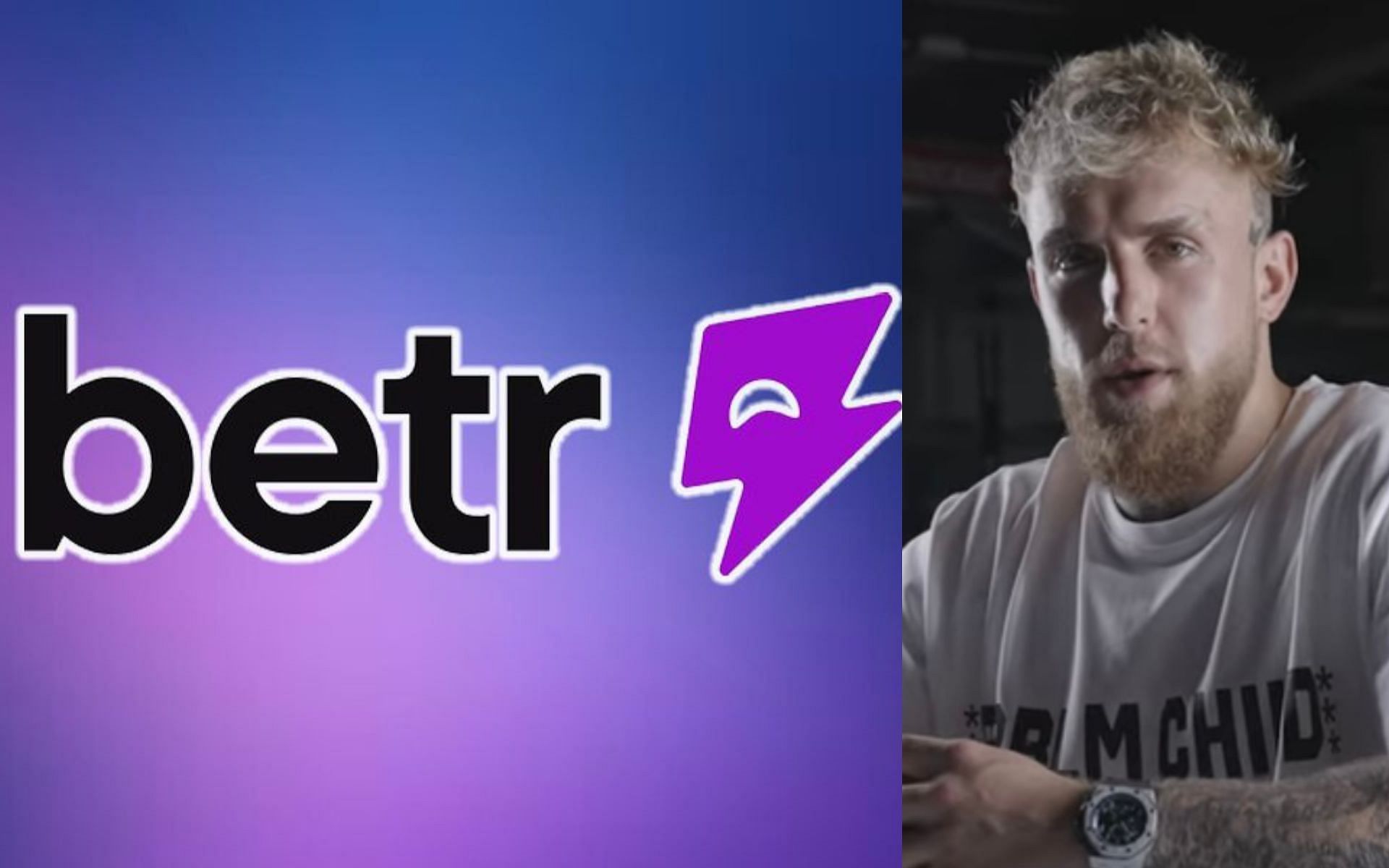 Betr logo (left) and Jake Paul (right) [ Image credits: Betr /Youtube )