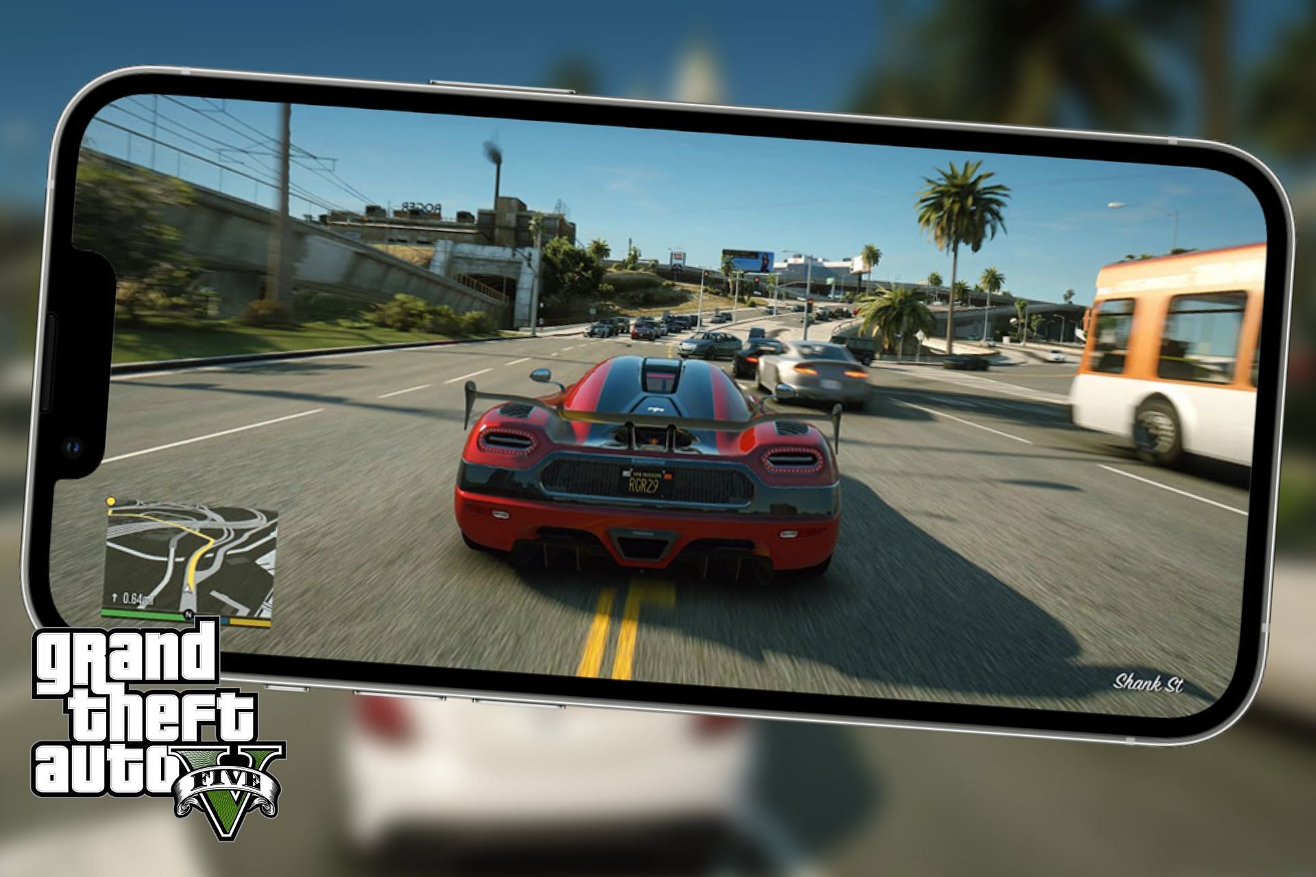 Playing GTA 5 on iPhone 11 (2022) 