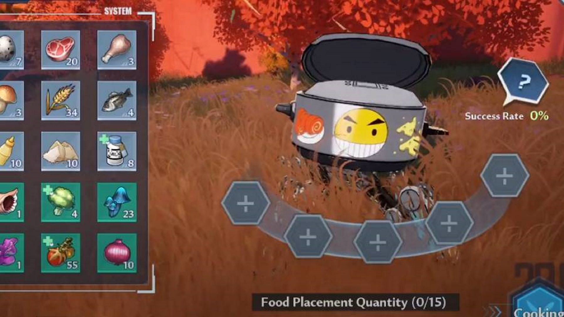 The Cooker&#039;s user interface in Tower of Fantasy (Image via Perfect World)