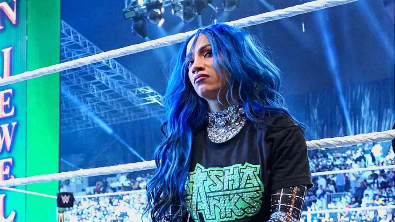 Photo: Sasha Banks' reaction after a fan came close to her while