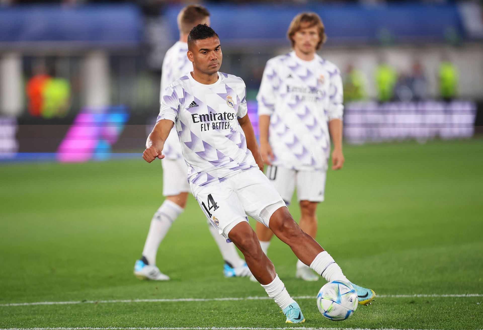 Casemiro in action for Real Madrid.