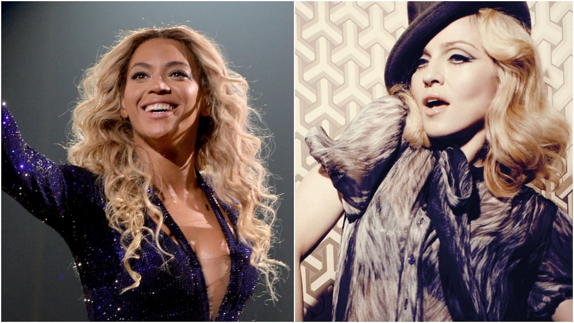 Beyonc&eacute; has released the remix of her song Break My Soul featuring Madonna. (Images via Getty)