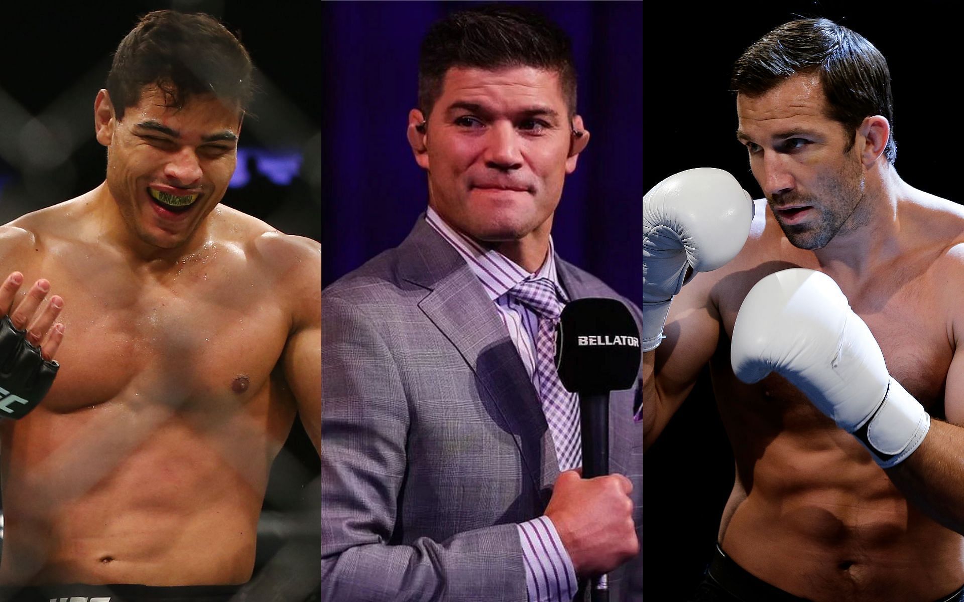 Paulo Costa (left), Josh Thomson (center), and Luke Rockhold (right) (Images via Getty and Instagram / Josh Thomson)