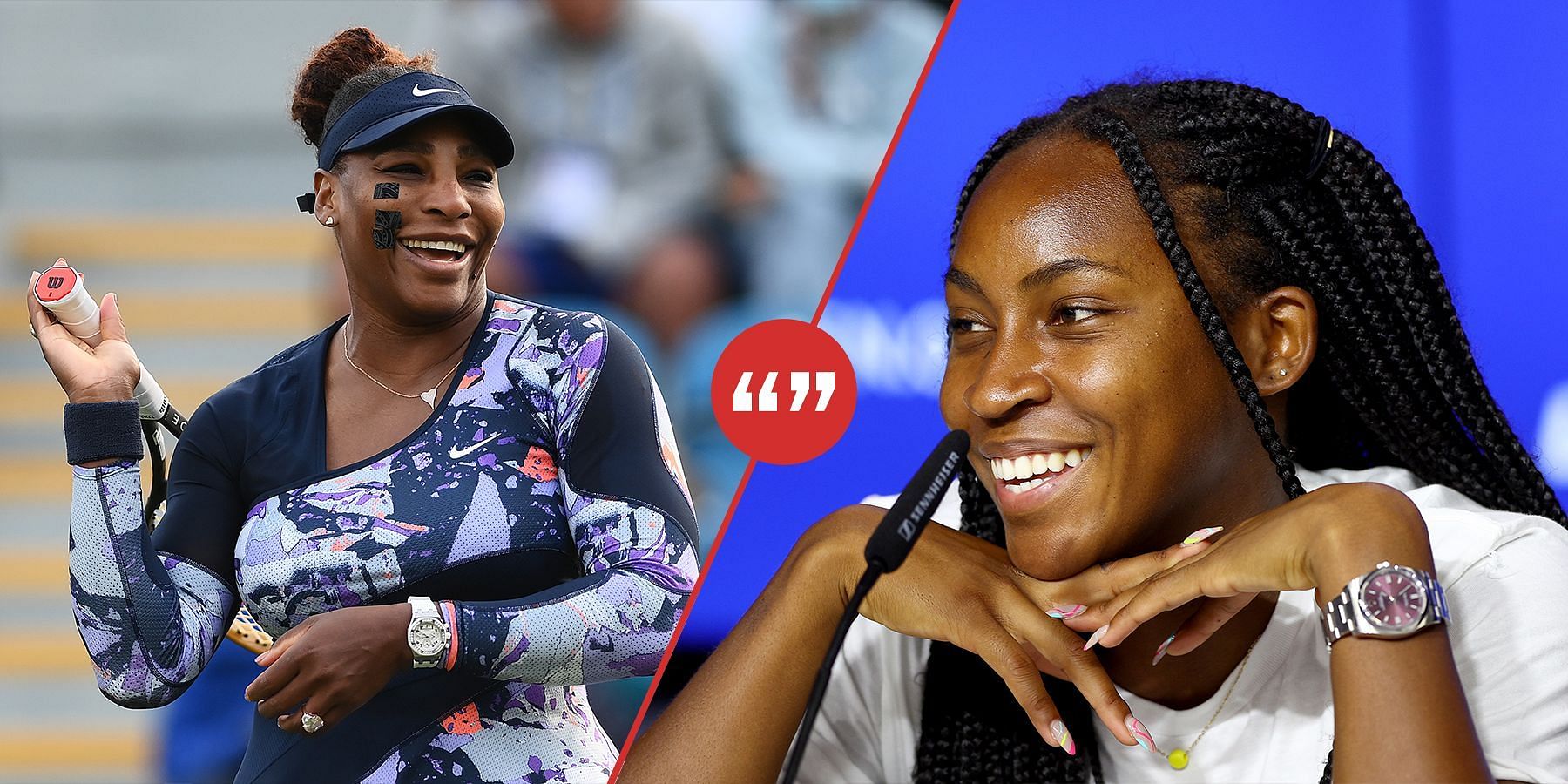 Coco Gauff spoke about looking up to Serena Williams