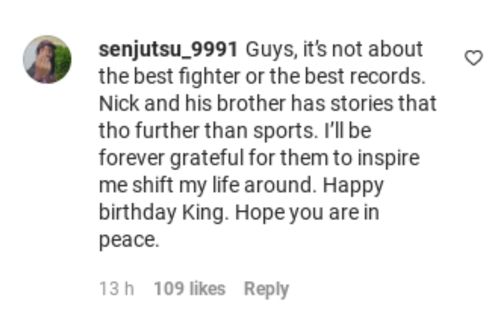 A fan thanking the Diaz brothers