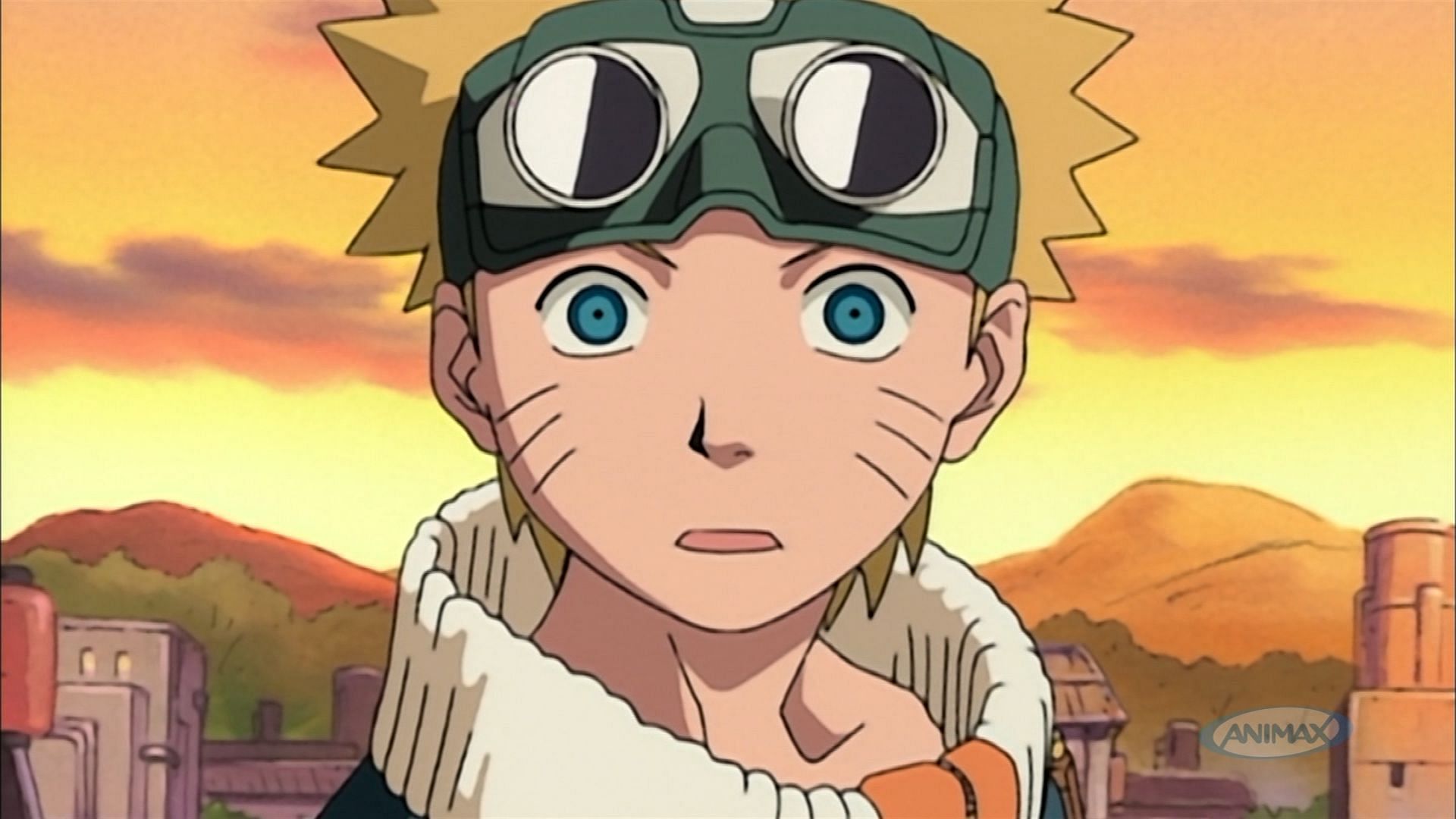 Naruto using his goggles (Image via Toei Animation)